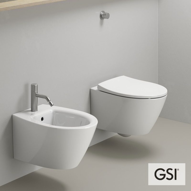 Λεκάνη Κρεμαστή Modo/52 Swirlflush με κάλυμμα Soft Close MS98C, GSI White