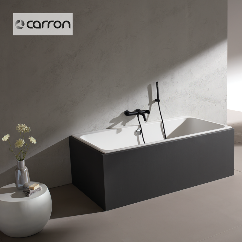 Μπανιέρα Ακρυλική Caronite PROFILE DUO LOW RIM 1700×750, Carron Bath White Matt