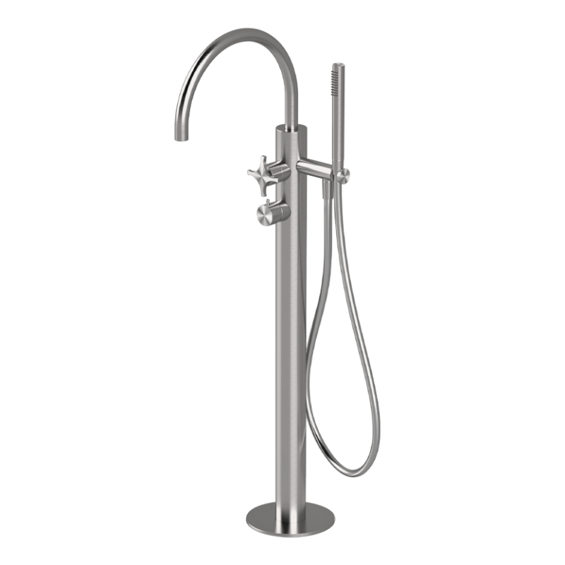 Free-standing bath mixer