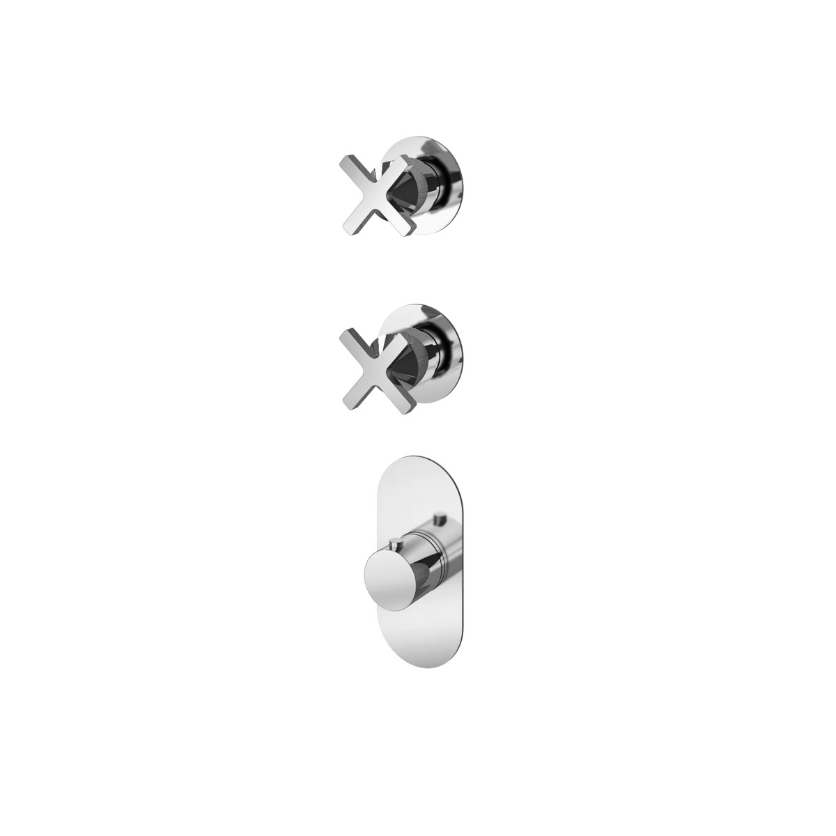 Shower mixer with 2 manifoldsGPH41