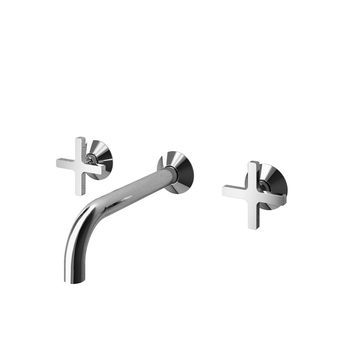 Wall basin tap with medium spoutHUG57